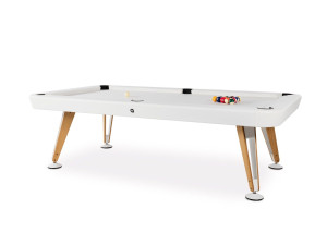 Открытый бильярдный стол из окрашенной стали и дерева