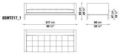 Maxalto Диван из ткани Simpliciter sun-id-1406569 - Вид №2
