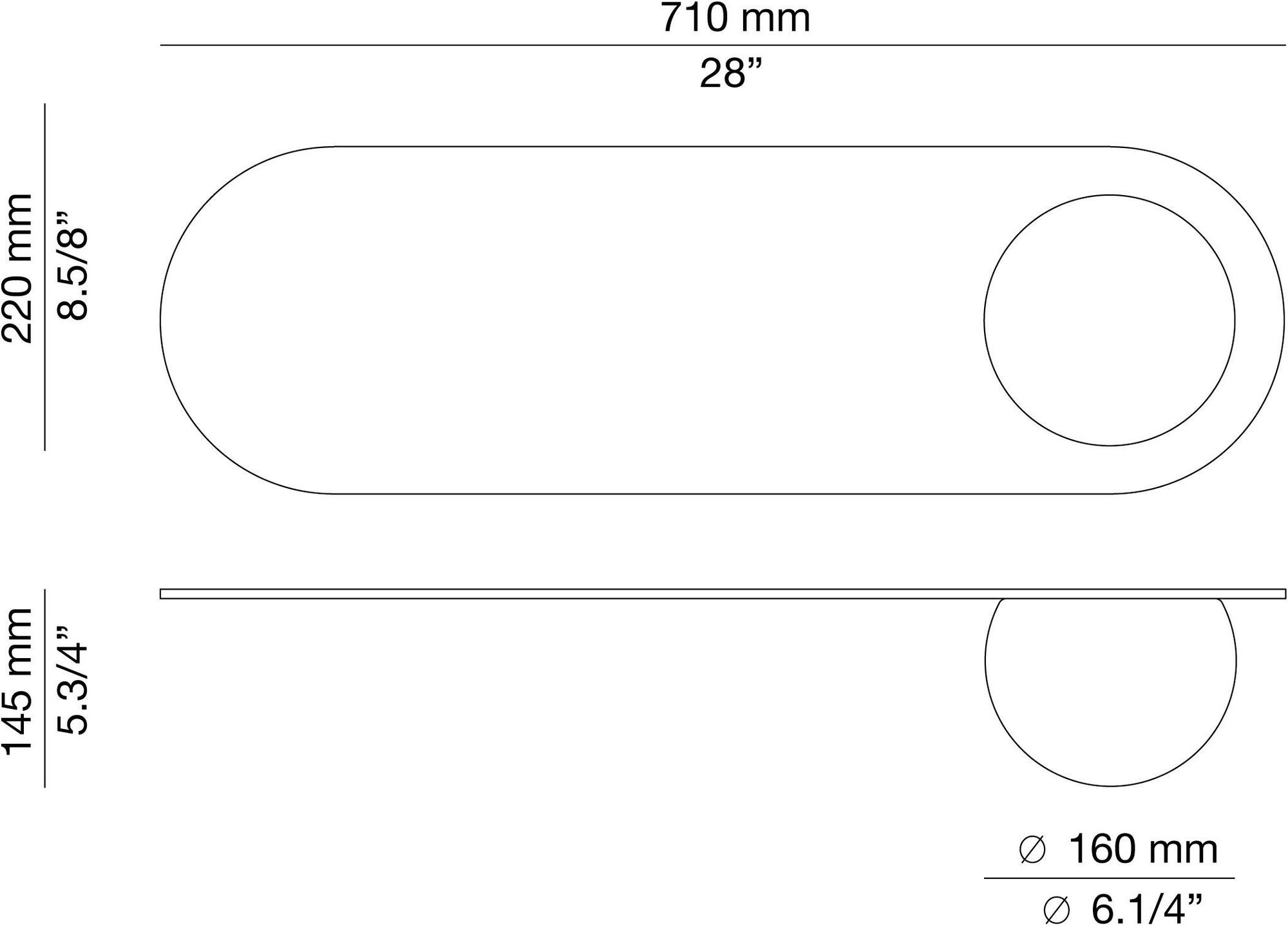 Estiluz Овальное зеркало со встроенной настенной подсветкой Circ A-3703 - Вид №3