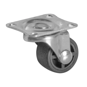 Мебельное колесо поворотное 25 мм с резиновым покрытием, нагрузка до 15 кг 89433754
