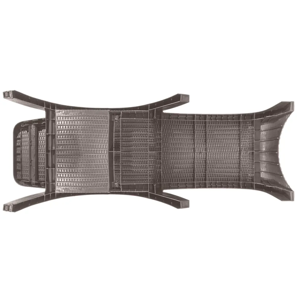 Шезлонг без подушки Rattan 187x44 см пластик серый Santreyd STLM-2071443 - Вид №3