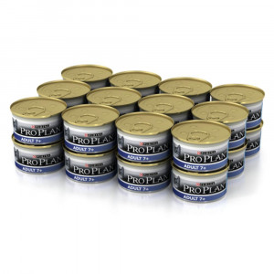 Т0027748*24 Корм для кошек старше 7 лет, с тунцом, мусс, банка 85 г (упаковка - 24 шт) Pro Plan