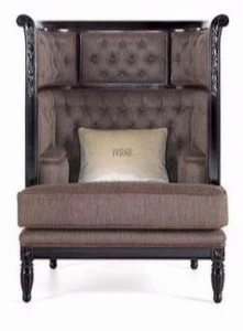 Gianfranco Ferré Home Стеганое кресло из ткани с высокой спинкой