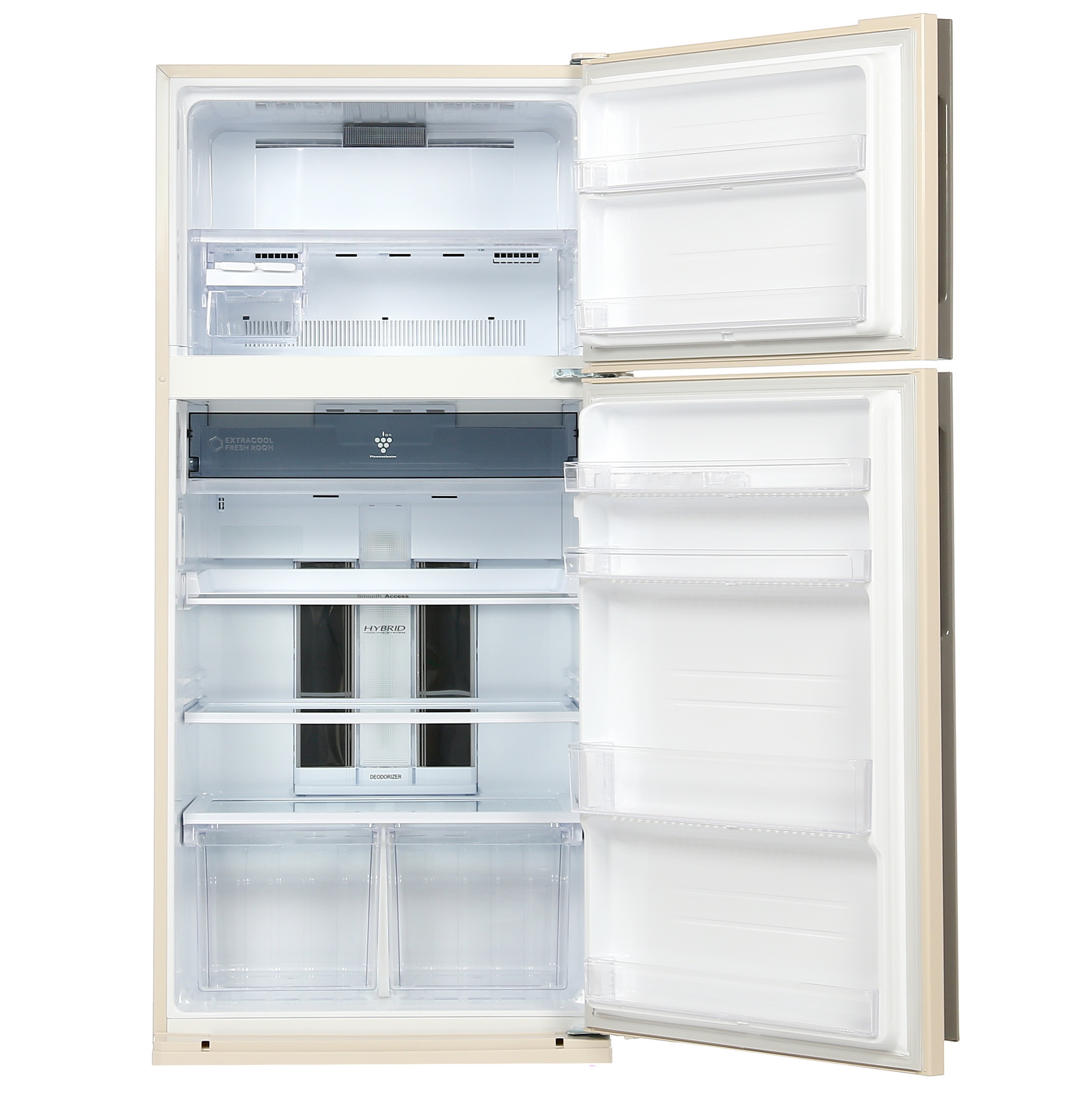 7919028 Холодильник с морозильником   Sharp SJXE55PMBE бежевый STDN-0011186 - Вид №1