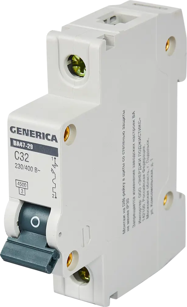 Автоматический выключатель Generica ВА47-29 32А для защиты сети 84798299