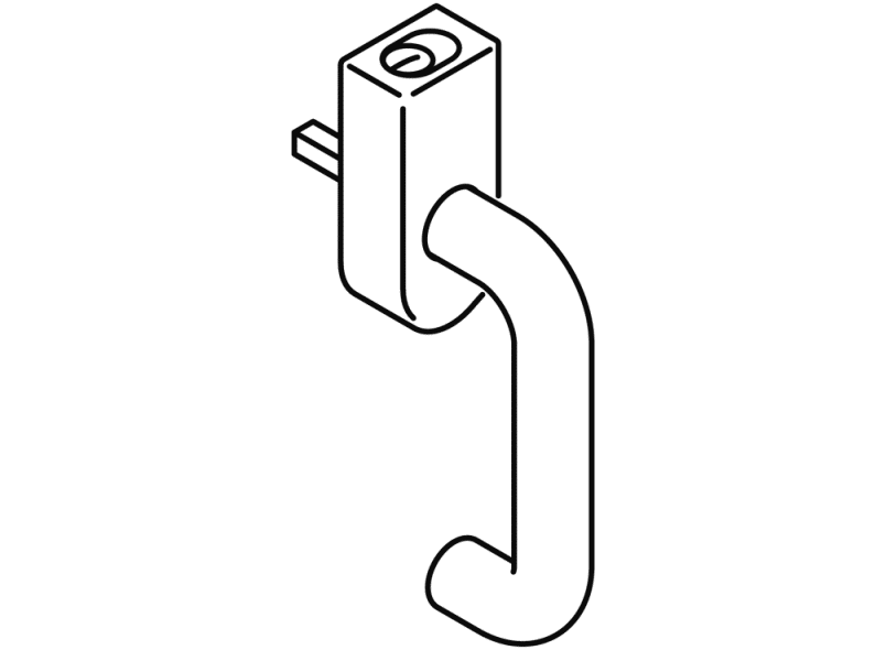 111FGA.1 оконная ручка HEWI System 111 | Polyamid  - Вид №20