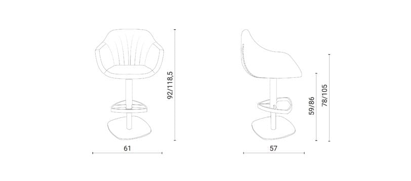 Кожаный мягкий стул Ozzio Italia PIQUET ARCH-00108416 - Вид №6