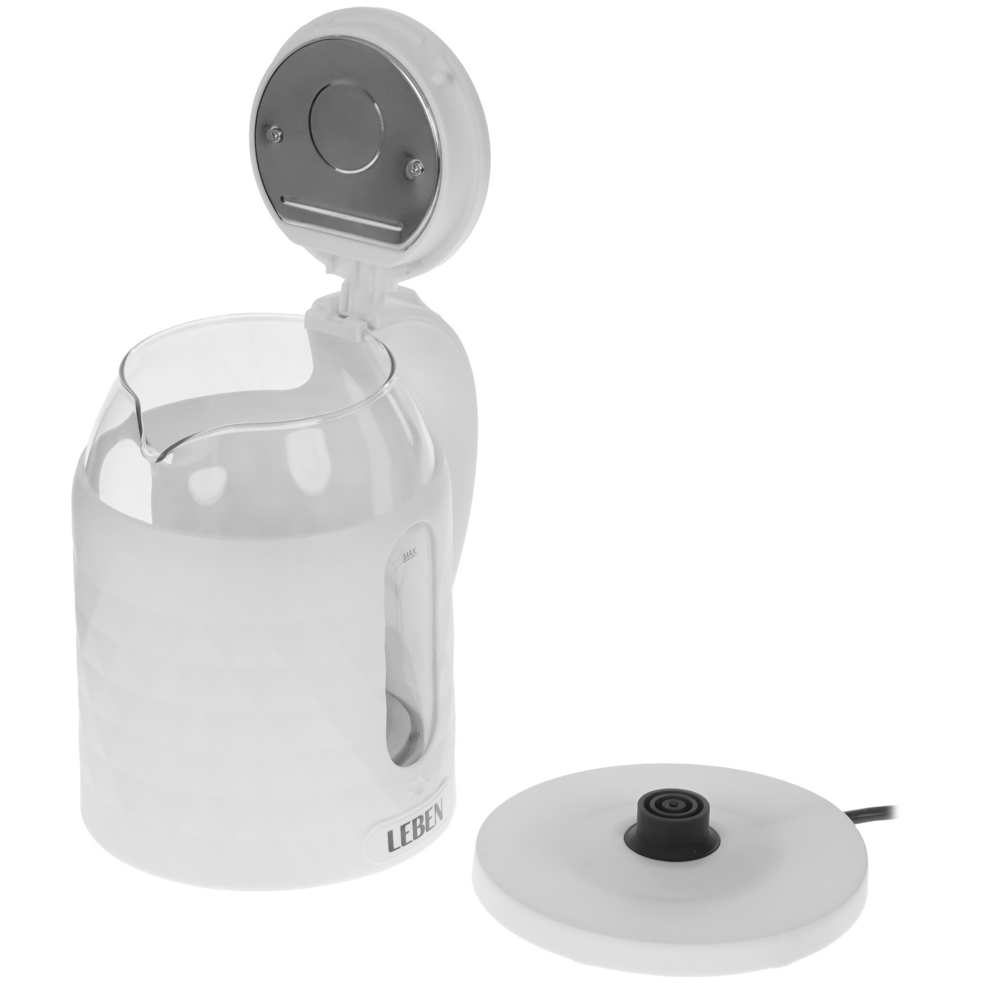 9237191 Электрочайник LEBEN 291-116 белый STDN-0006168 - Вид №4