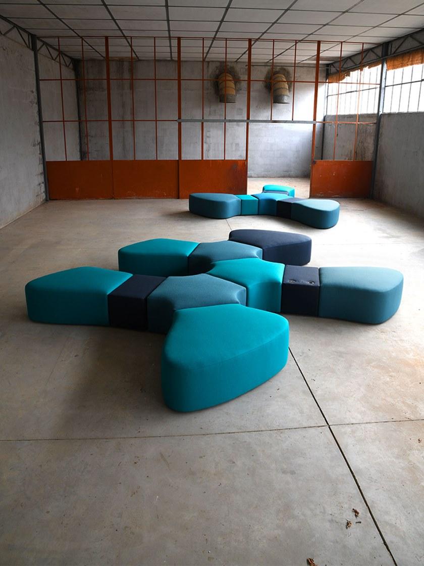 Adrenalina Модульная скамья из ткани Sir-pent sun-id-1354760 - Вид №4