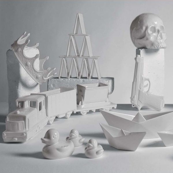 Набор фарфоровых лодок Memorabilia 3 шт Seletti 10441 - Вид №2