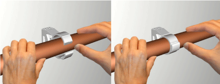 0855035 starQuick® Хомуты — белые для сантехнических труб и труб с электрокабелями для крепления стене, полу или потолку walraven  - Вид №2