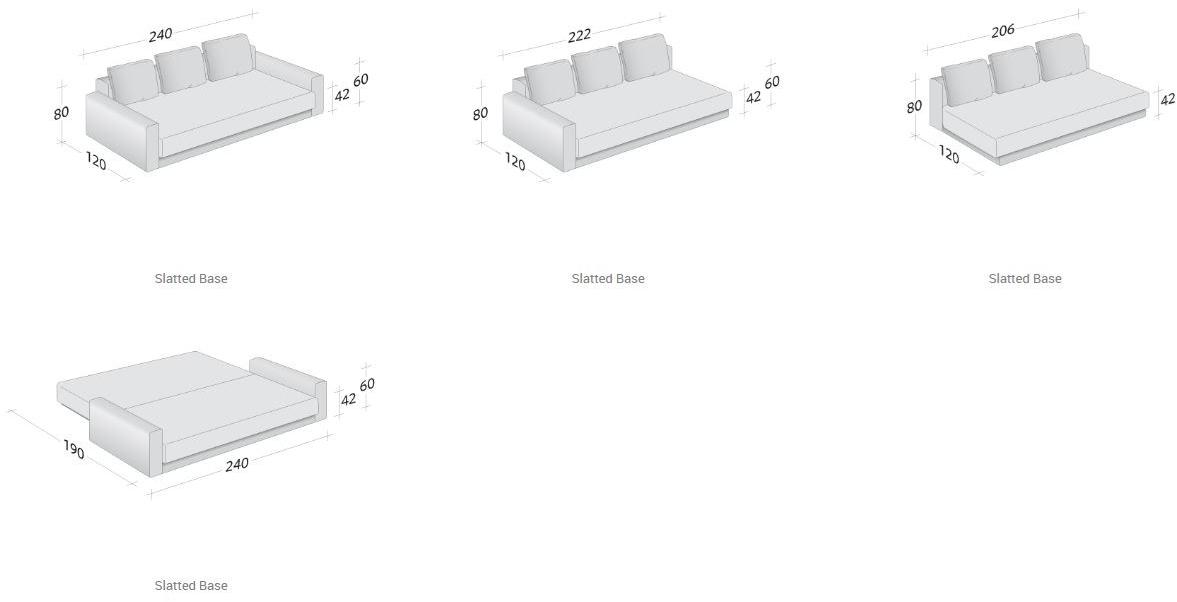 Flou Диван-кровать со съемным чехлом Piazzaduomo sun-id-1416527 - Вид №8