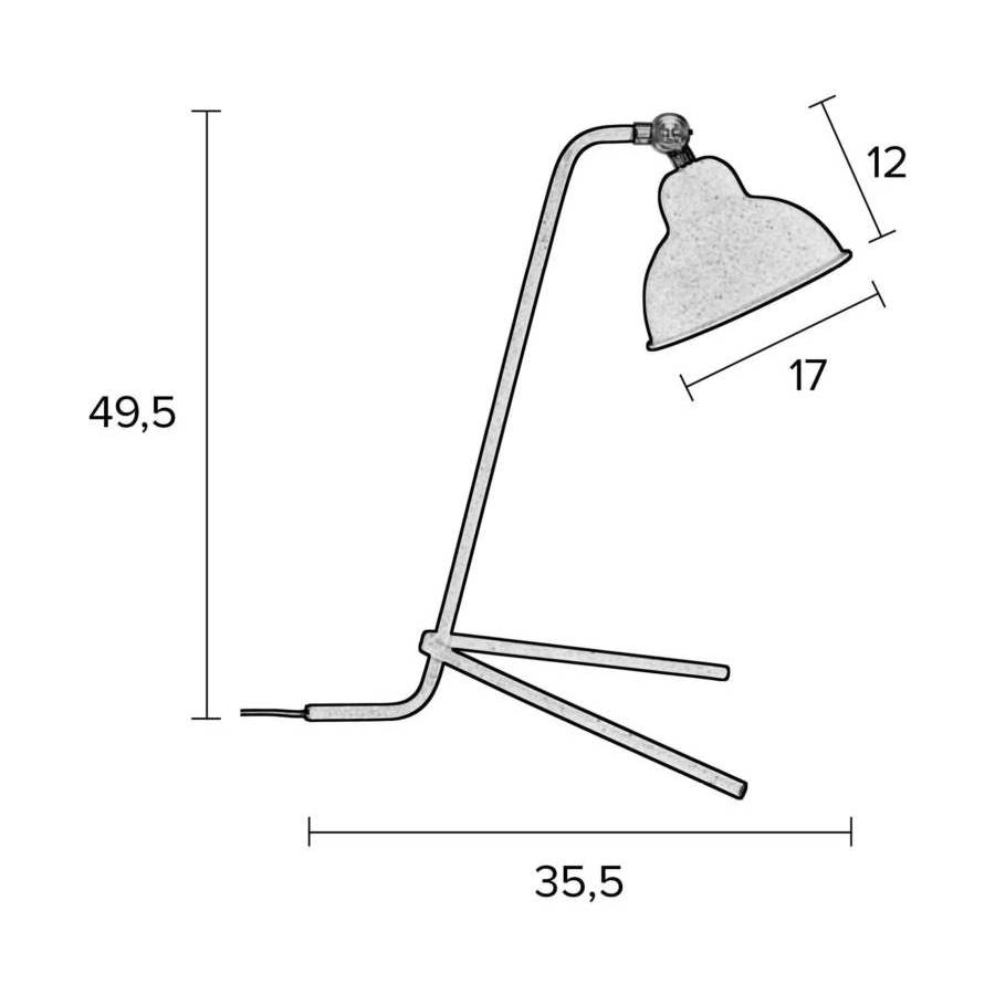 Лампа настольная Jock зеленая White Label Living 5200049 - Вид №8