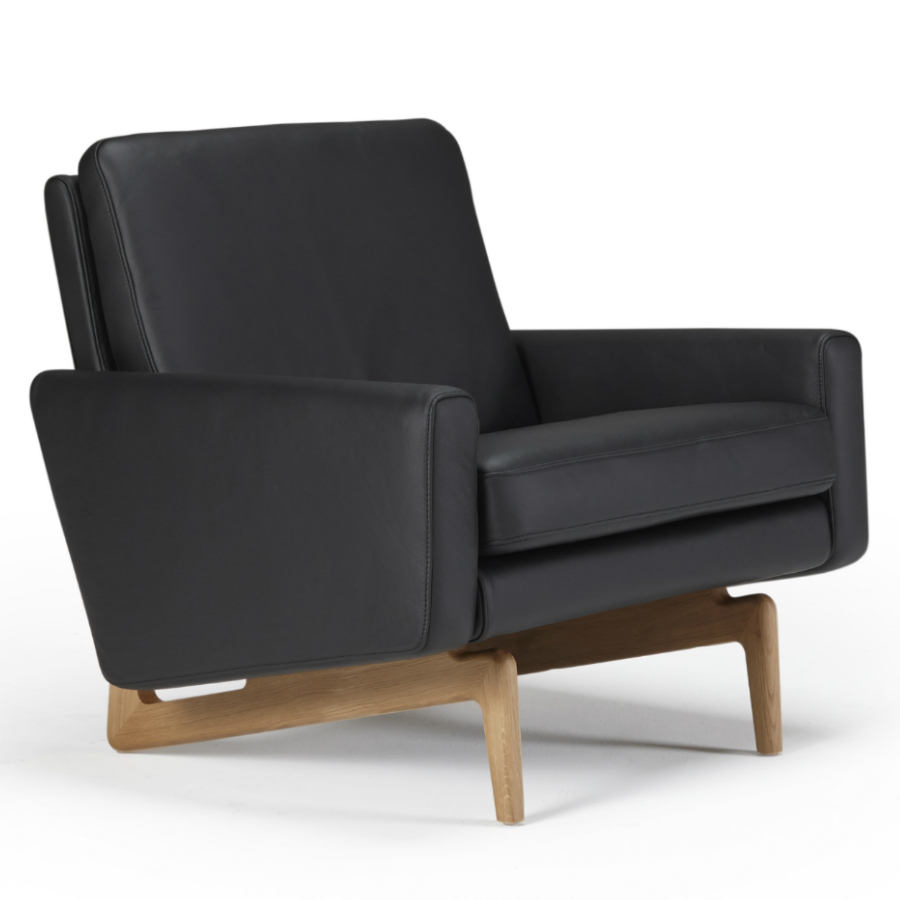 Кресло Egsmark, лакированный дуб, черное Kragelund 20001202800 - Вид №2