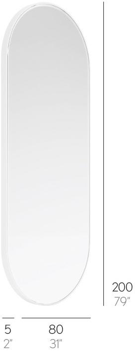 GANDIABLASCO Овальное зеркало из термолакированного алюминия с настенной рамой Solanas sun-id-1454014 - Вид №2