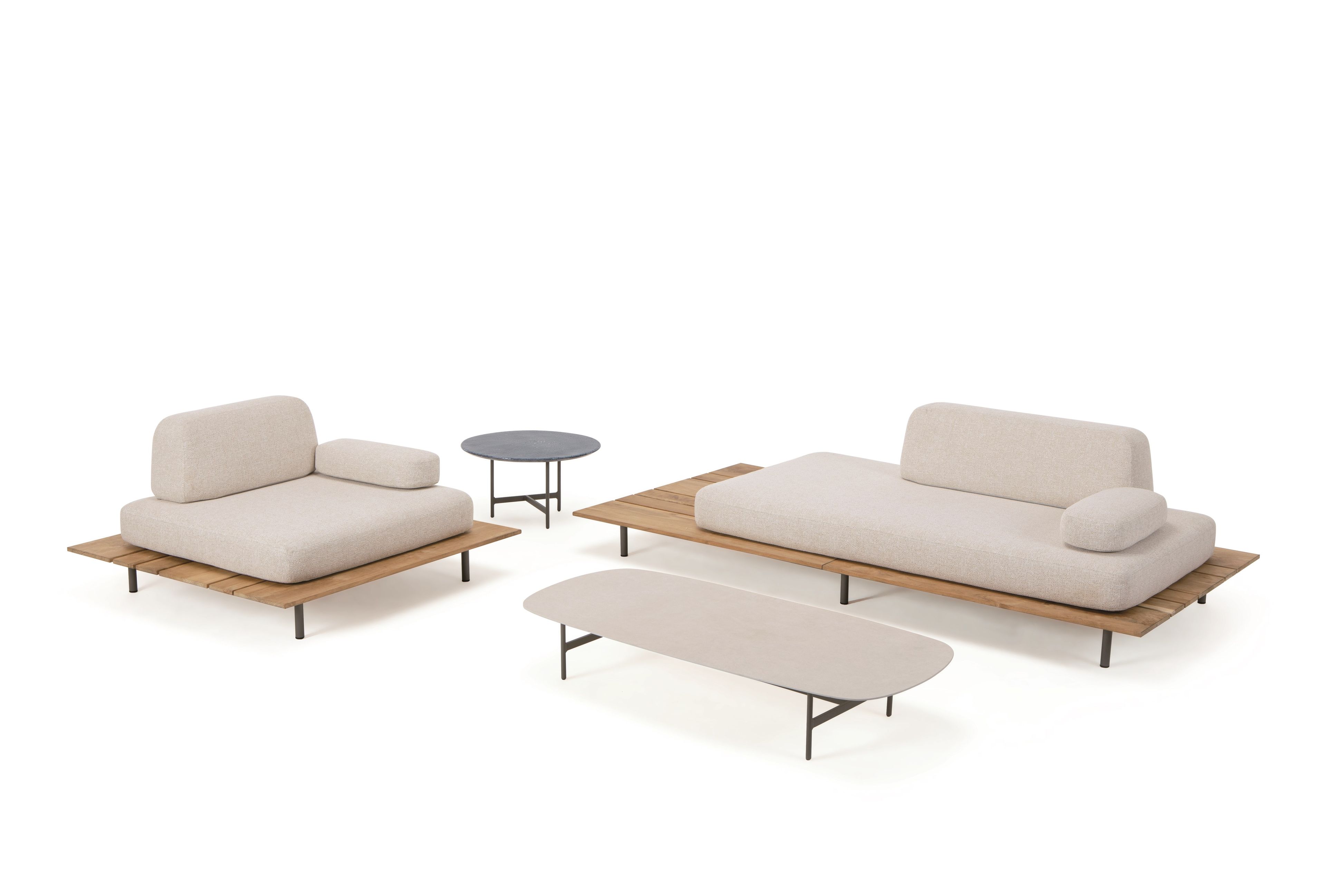 Круглый керамический журнальный столик Ethimo Calipso ARCH-00110892 - Вид №2