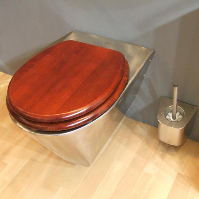 8644 Приставной унитаз напольный Хромированный PURUS Steel Германия - Вид №2