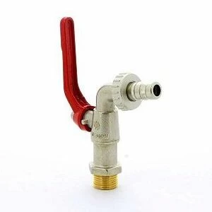 Кран садовый FIV со штуцером 3/4" ручка