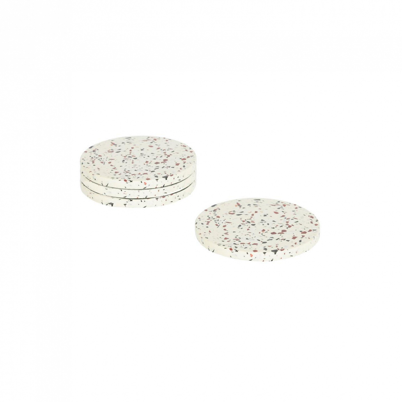 091017 Набор из 4-х подставок белый La Forma Tiana  - Вид №1