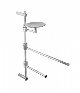 30055 Ммм. Настенный кронштейн 400 с мыльницей, полотенцесушителем и держателем для бумаги. Bongio