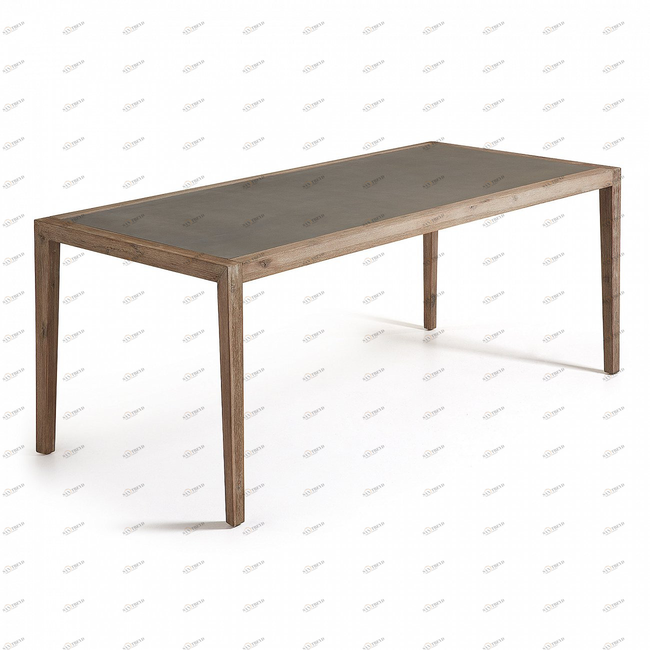 Обеденный стол с полицементной столешницей коричневый Corvette от La Forma LA FORMA CORVETTE 00-3864735 Коричневый;серый