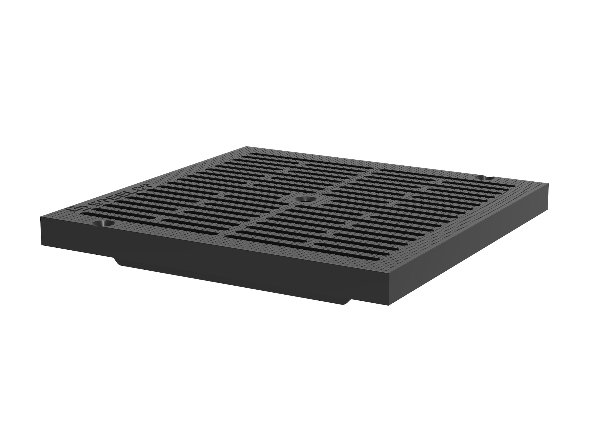 P3030B Решетка пластиковая SteeStart 300х300 черная ГеоПластБорд GPBST-207