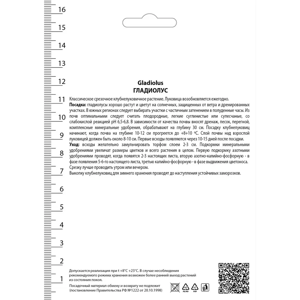 Гладиолусы крупноцветковые Лолита 12/14, 5 шт 82530156 STLM-2047845 ПОИСК  - Вид №1
