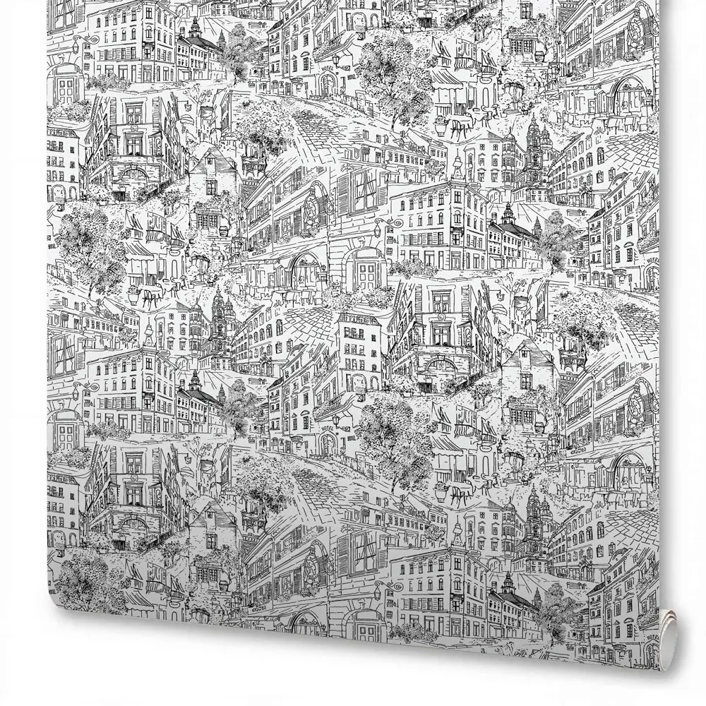 Обои флизелиновые New Age Citi Life черно-белые 1.06 м 167215-92 STLM-2197039