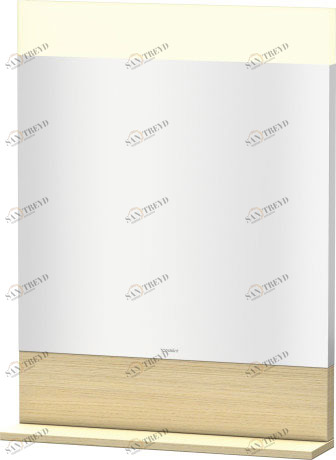 VE751107171 Vero Зеркало с полочкой внизу Средиземноморский дуб Duravit