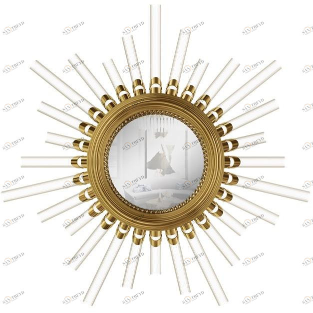 LUXXU Круглое настенное зеркало Majestic sun-id-1474678