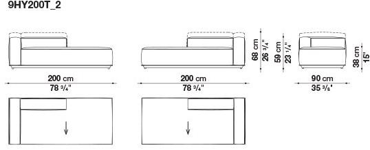 B&B Italia Outdoor Садовый диван из модульной ткани sun-id-1410409 - Вид №17