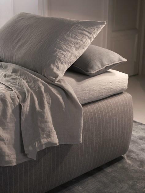 Meridiani Двуспальная кровать со съемным чехлом из ткани Edition tuyo sun-id-1377611 - Вид №5