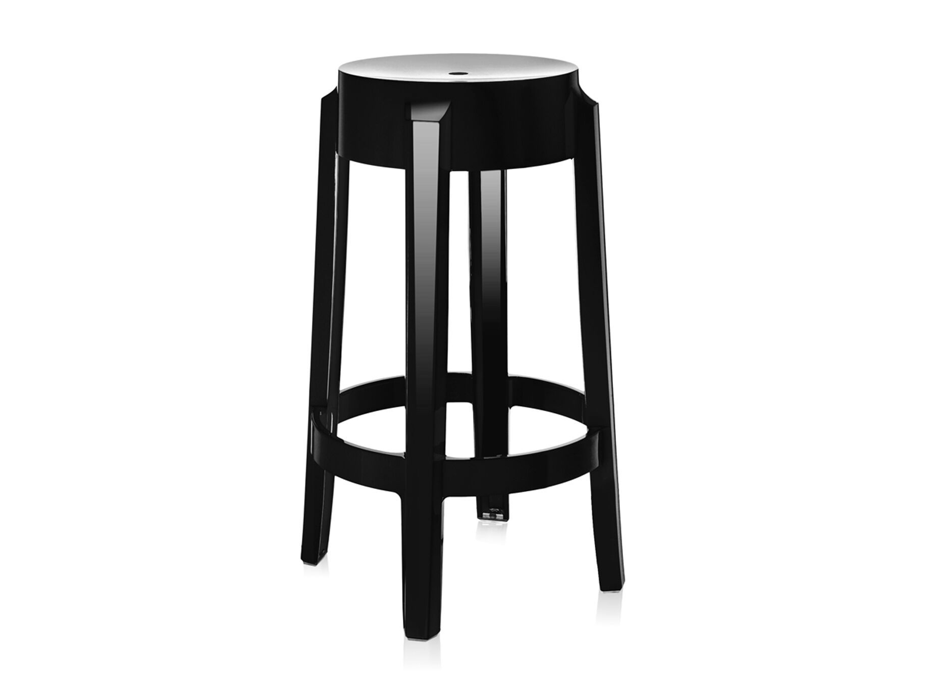 Высокий штабелируемый стул из поликарбоната с подставкой для ног Kartell CHARLES GHOST ARCH-00063123 - Вид №28