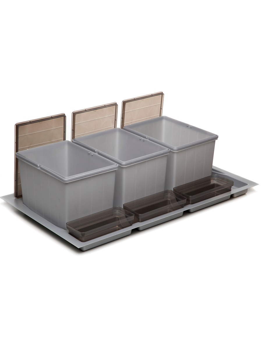 Система сортировки мусора Omega 900/36 Metallic Grey NAVAKO 10128 - Вид №2