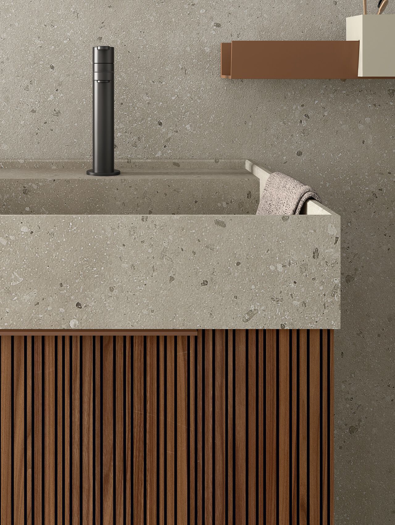 Умывальник с ящиками ARCOM Поллок текстуры ARCH-00016105 - Вид №1