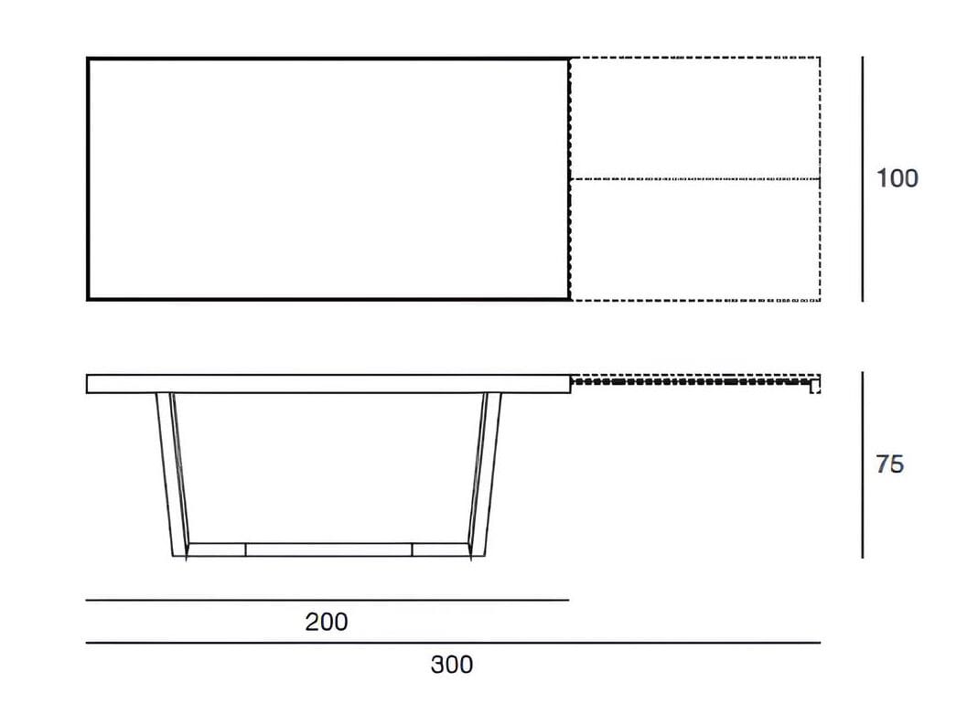 Прямоугольный выдвижной стол Pacini & Cappellini планер ARCH-00147940 - Вид №2