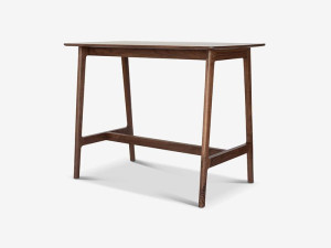 Высокий стол из грецкого ореха и ламинат