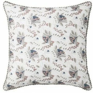 Alexandre Turpault Двусторонняя льняная наволочка с принтом и цветочными мотивами Tiffany