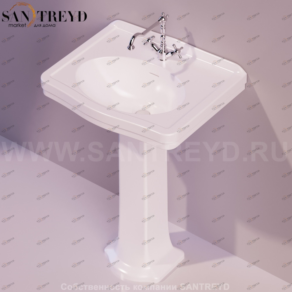 LO915BIANCO Пьедестал для раковины прямоугольная Simas Londra