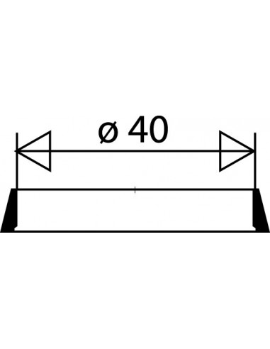 015400 005 01  Уплотнение коническое для трубки Д. 40 мм, черный эластомер, 2 шт. Valentin Чернить  - Вид №2