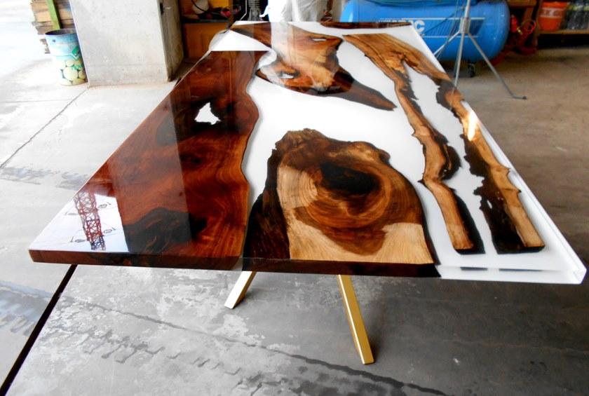 ANTICO TRENTINO Прямоугольный стол из бриара Lebrìc design - legno e resina sun-id-1429354 - Вид №5