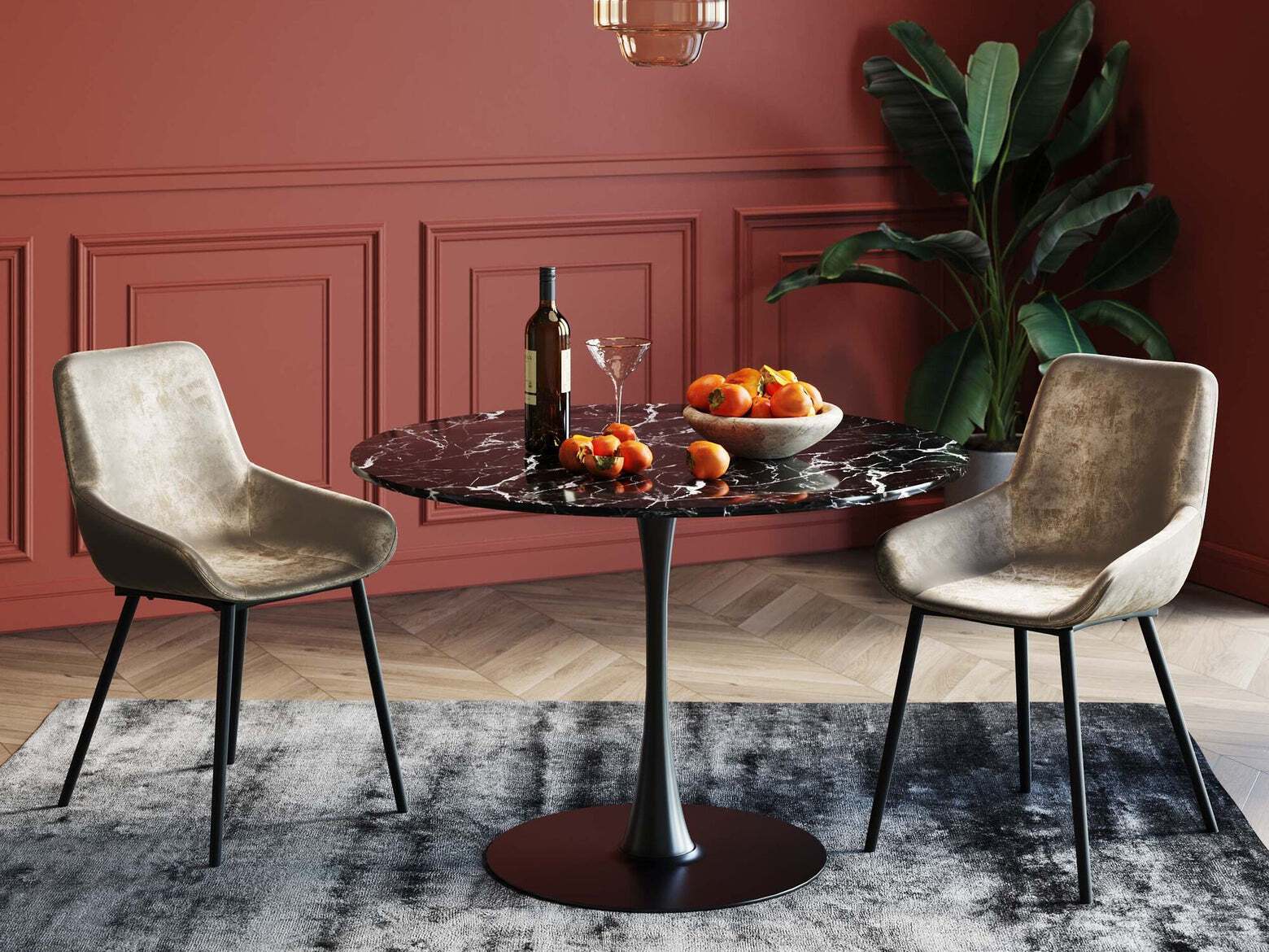 Круглый мраморный обеденный стол KARE Design VENETO ARCH-00102897 - Вид №10