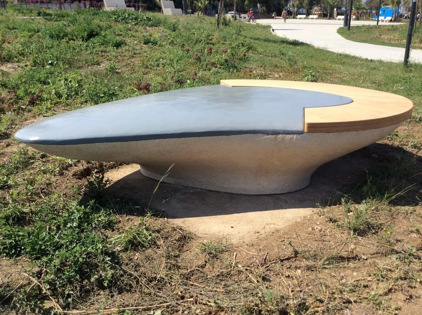 Manufatti Viscio Изогнутая скамья из реконструированного камня sun-id-1491143 - Вид №15