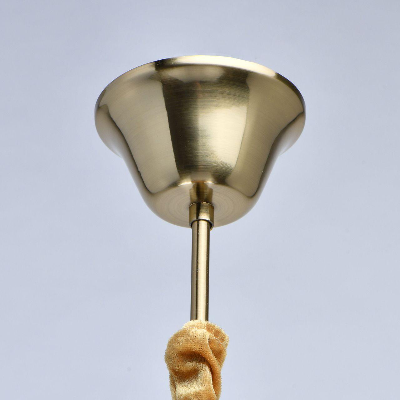 Подвесная люстра MW-Light Селена 482016408 MW-LIGHT ДИЗАЙНЕРСКИЕ, СЕЛЕНА 328134 Бронза;прозрачный  - Вид №1