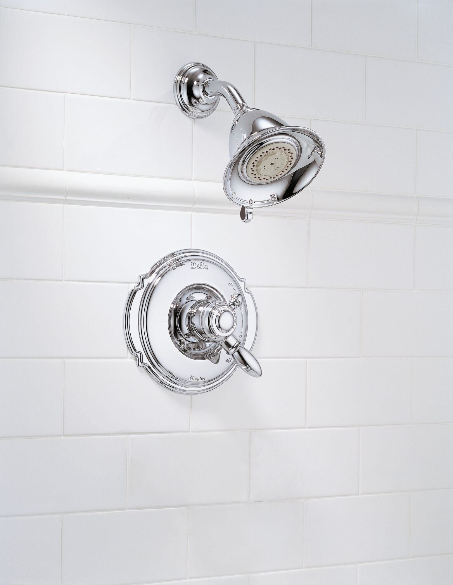 T17255-PT Обивка для душа Monitor (R) серии 17 Delta Faucet Victorian Выдержанный оловянный - Вид №7