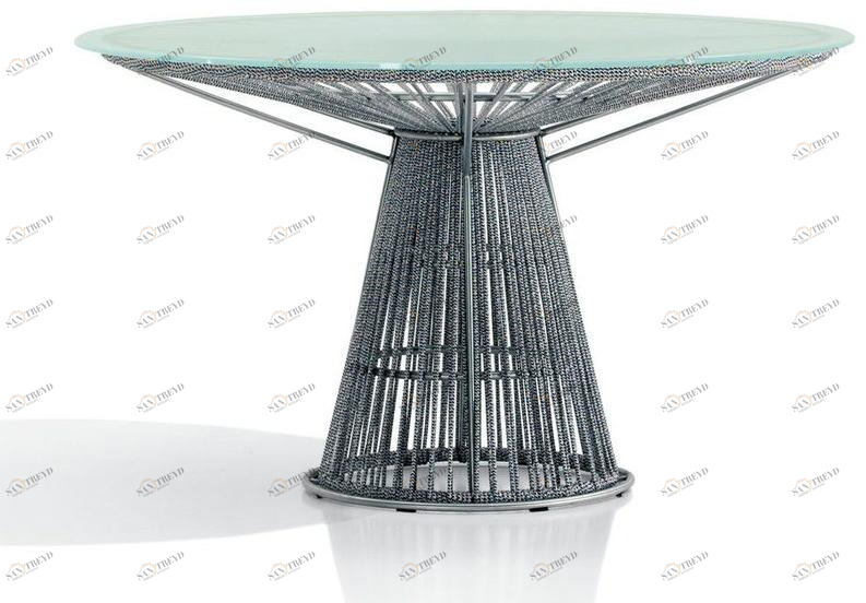 MissoniHome Круглый стол из хрусталя и полиэстера Cordula sun-id-1478531