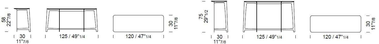 Borzalino Прямоугольная консоль из мрамора B series sun-id-1466640 - Вид №2