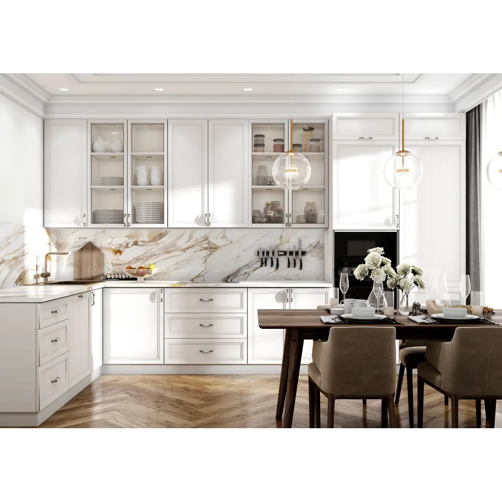 Фасад кухонный Delinia ID белый МДФ 14.7x76.5 см с тонкой рамкой 82011427 Реш STLM-0017533 - Вид №6