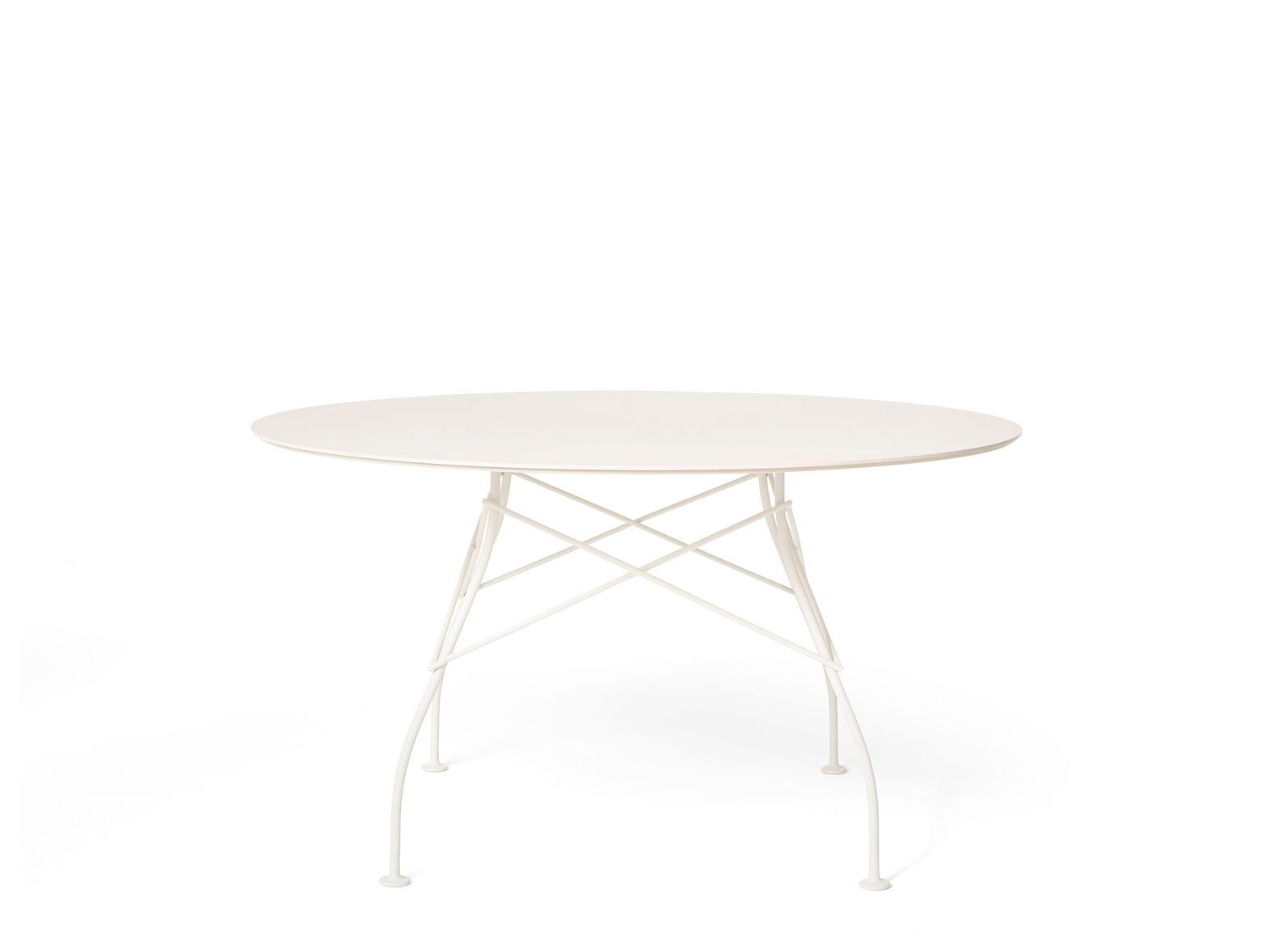 Круглый садовый стол со стальным основанием и столешницей из керамогранита Kartell GLOSSY ARCH-00030876 - Вид №18