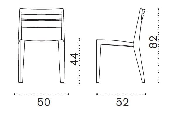 Стул для сада из тикового дерева Ethimo Рибо ARCH-00079613 - Вид №8